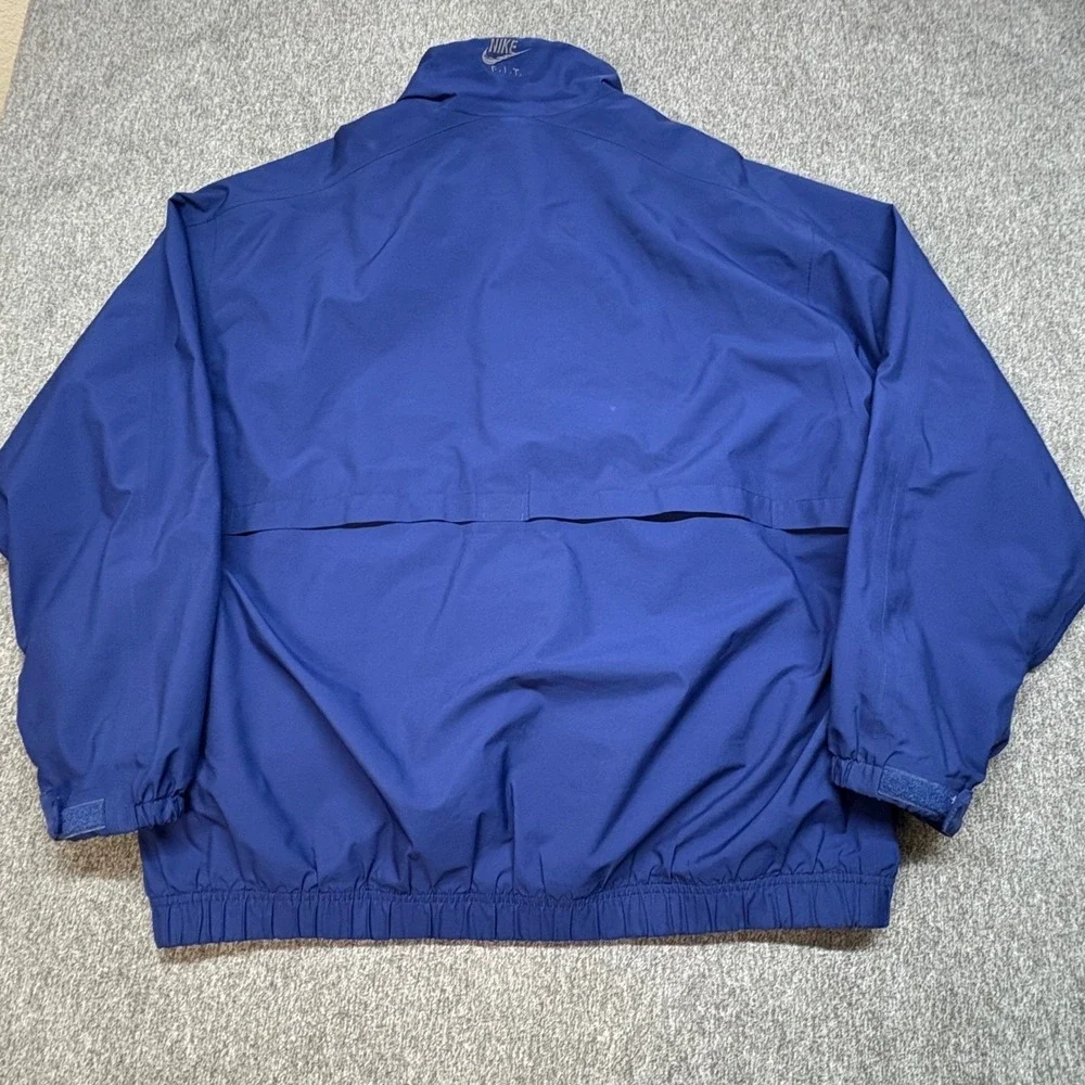 Nike Golf Clima-FIT Windbreaker Jacket‎ Mens XL Blue Full Zip Vented XL Vintage